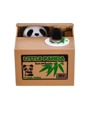 "Mischief Saving Box" Little Panda Bamboo Electronic Money Bank